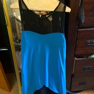 Blue and black dress. Brand is Nicole.